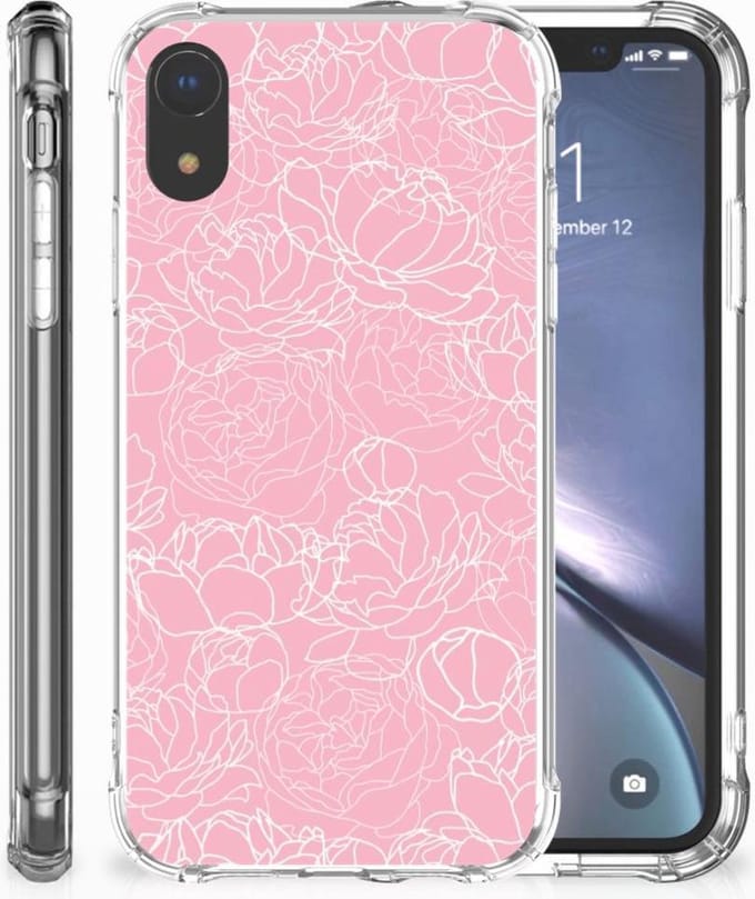 Apple iPhone Xr Case White Flowers