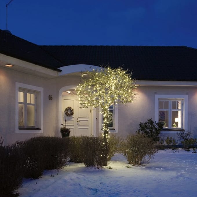 Kerstboomverlichting voor buiten - 200 micro LEDs - 2200K Amber - 32 meter - Kerstverlichting - Lichtsnoer