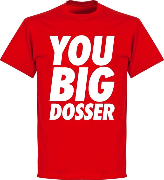You Big Dosser T-shirt - Rood - Kinderen - 6 Years
