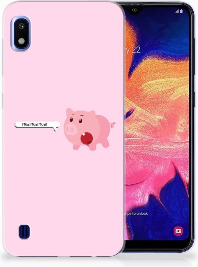 Samsung Galaxy A10 Telefoonhoesje met Naam Pig Mud