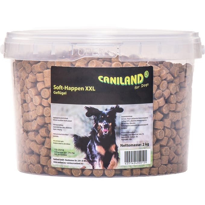 2x2kg Soft Gevogelte-Trainees XXL-Emmer Canibit Hondensnacks