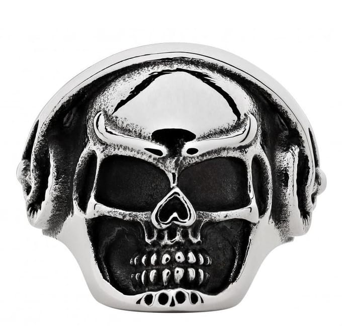 Zippo Ring Headphone Skull