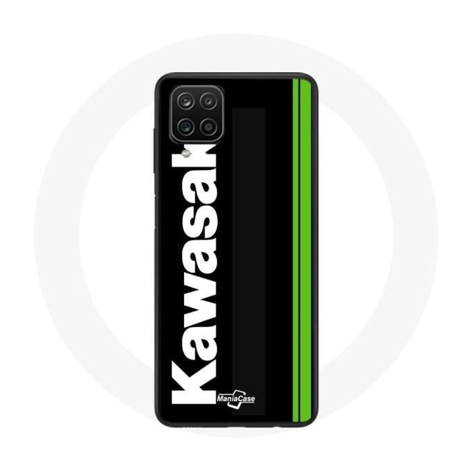 Coque - Maniacase - Galaxy A12 - Noir - Souple - Kawasaki logo
