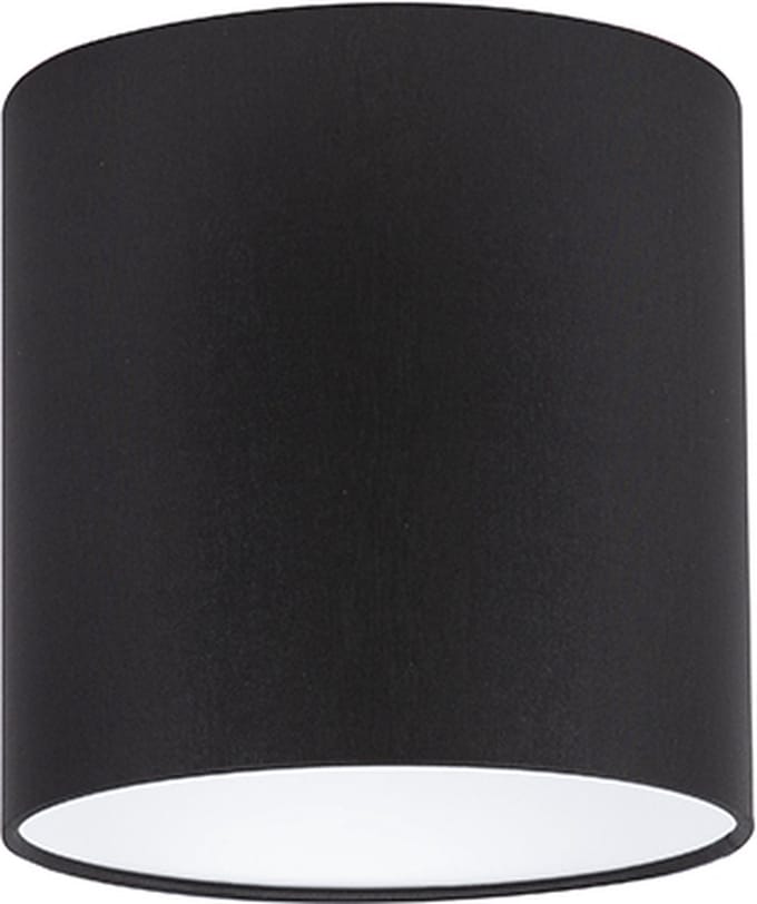 Uniqq Lampenkap stoffen zwart Ø 18 cm - 15 cm hoog