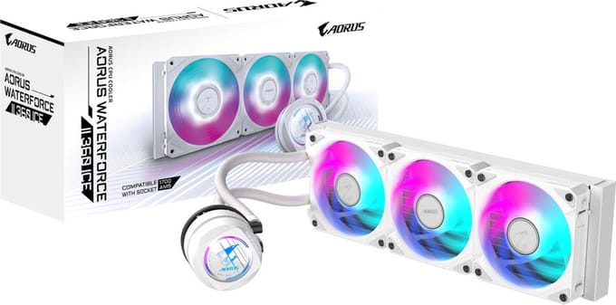 GIGABYTE AORUS WATERFORCE II 360 ICE Processor Alles-in-één vloeistofkoeler 12 cm Wit