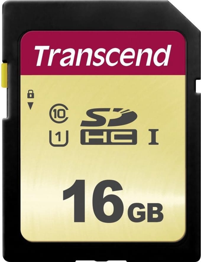 Transcend Premium 500S SDHC-kaart 16 GB Class 10, UHS-I, UHS-Class 1
