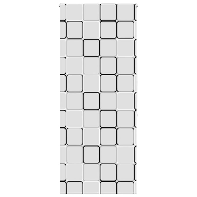 vidaXL - Doucherolgordijn - 100x240 - cm - stofbreedte - 96 - cm