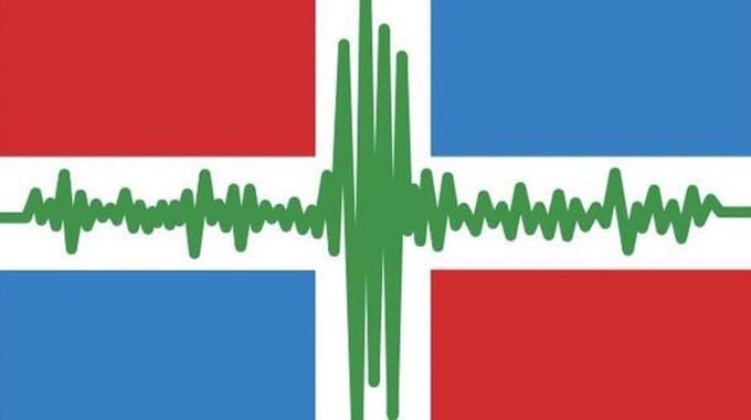 Groninger Aardbevingsvlag 70x100cm