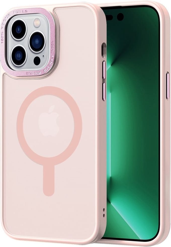 Cityhoesje – iPhone 16 Pro Max – Backcover - hoesje - Magsafe - Roze
