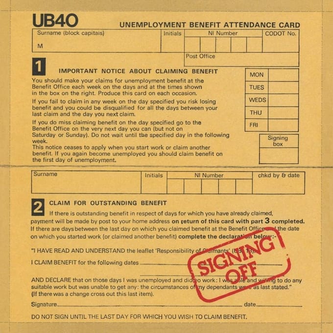 UB40 - Signing Off (2 LP) (Coloured Vinyl) (Limited Edition)