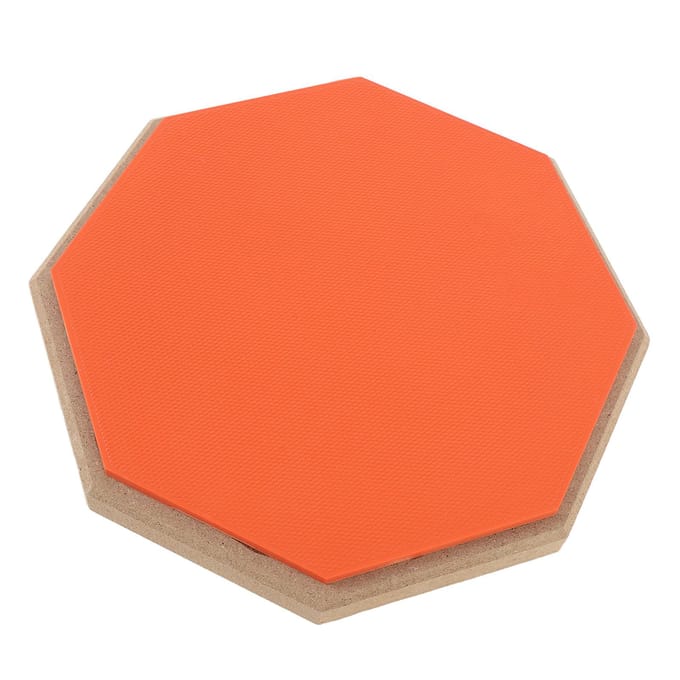 Drum Oefenpad 8 Inch Rubber Stil Drum Oefenmat met 2 Paren Drumstokken Oranje