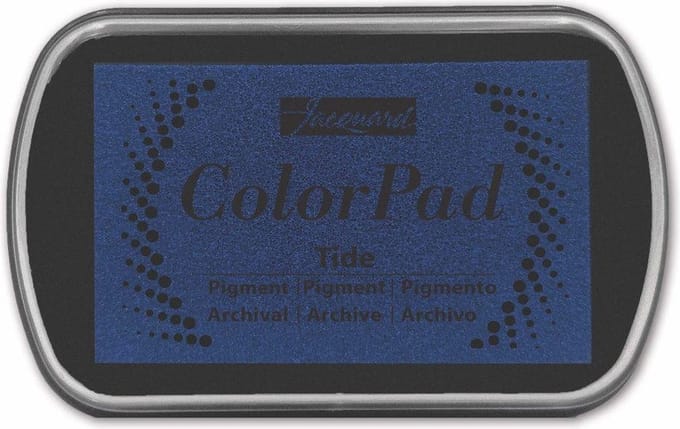 Jacquard inktkussen Colorpad Tide - pigmentinkt voor knutselen.