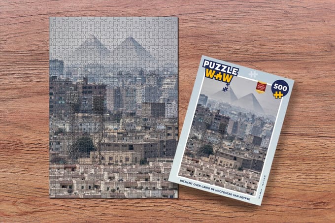 Puzzel Uitzicht over Caïro de hoofdstad van Egypte - Legpuzzel - Puzzel 500 stukjes