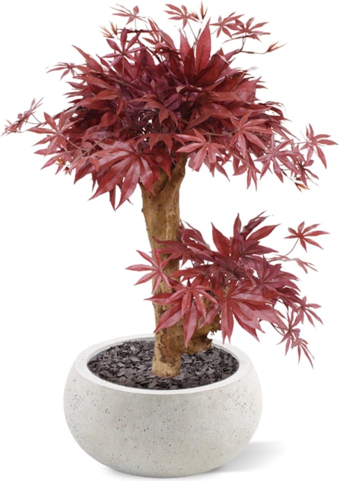 Acer Bonsai kunstboom 60cm - burgundy