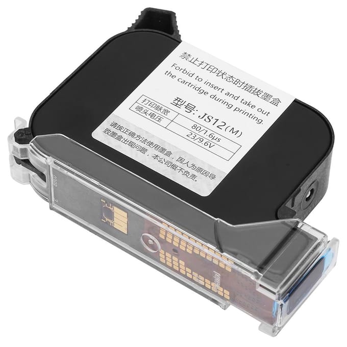 Zwarte sneldrogende inktcartridges voor de 530 handheld datumcoder inkjetprinter