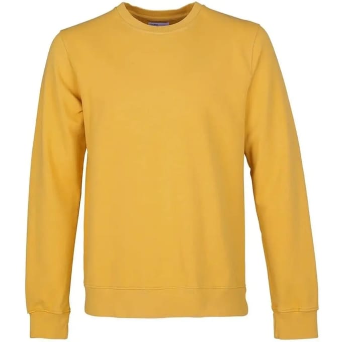 Sweatshirt ronde hals Colorful Standard Classic Organic burned yellow