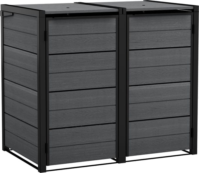 Keter Hide Away Containerberging - 2x 240L - Antraciet