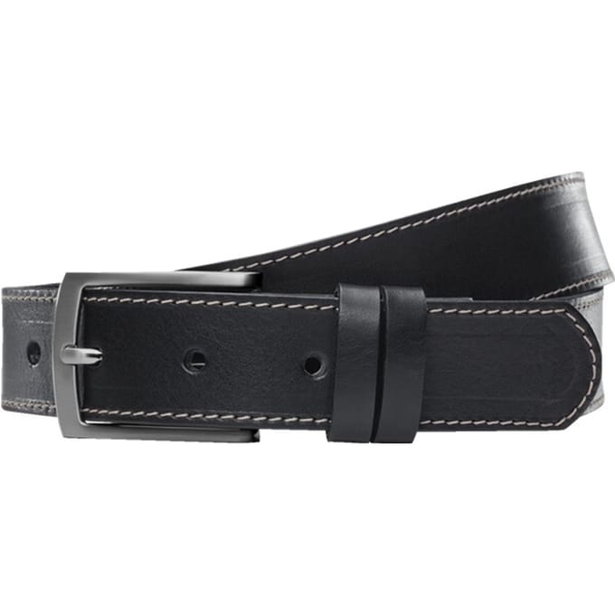 Babista herren Leren Riem - 100 - zwart - Plus Size