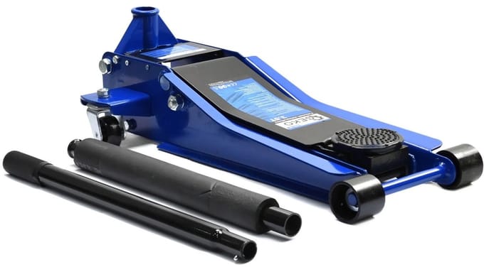 GEKO Low profile krik - 3,5T capaciteit - 75-505 mm hoogte - Snelhefpomp