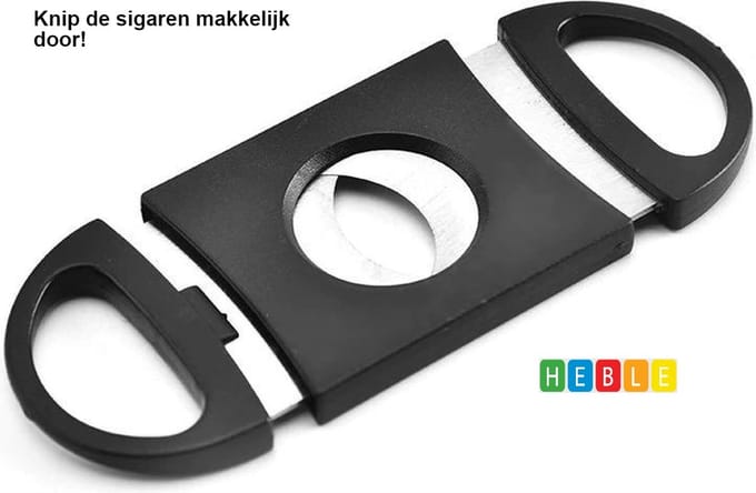 "Sigarenknipper-Schaar-Knipper-Inkorten-1 Stuk-Zwart-Sigaar-Cutter" van Heble®
