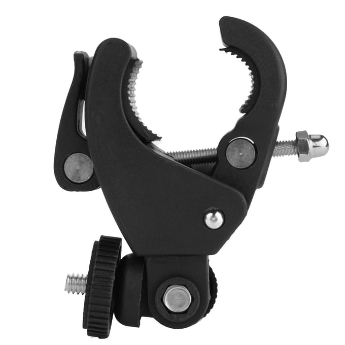 Verstelbare Fiets Motorfiets Stuur Klem Beugel Houder Mount voor Actiecamera voor Hero DV black