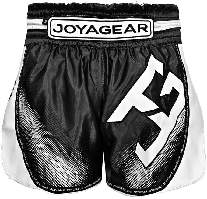 Joyagear Evolution Kickboksbroekje - Zwart/Wit (Beschikbaar in verschillende maten)