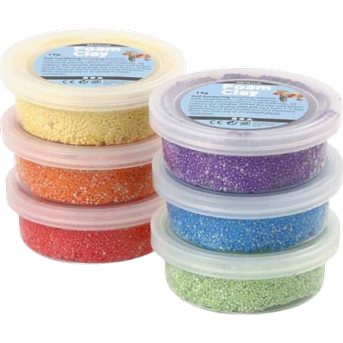 Foam Clay - Klei - Set met 6 Metallic kleuren