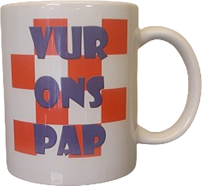 Mok beker Brabant Vur ons pap. Cadeau voor vader.