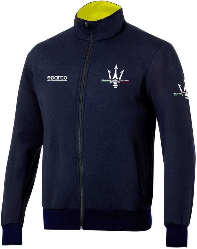 Sparco Full Zip Maserati Sweater - Marineblauw