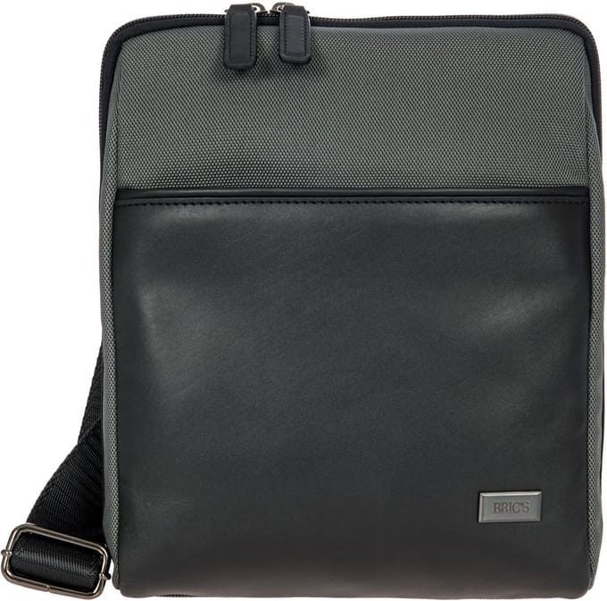 BRIC'S Schoudertas Slingtas Monza Shoulder Bag Grey / Black Grijs