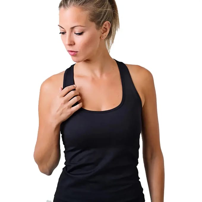 Belenberbel Básica Mouwloos T-shirt Zwart S Vrouw