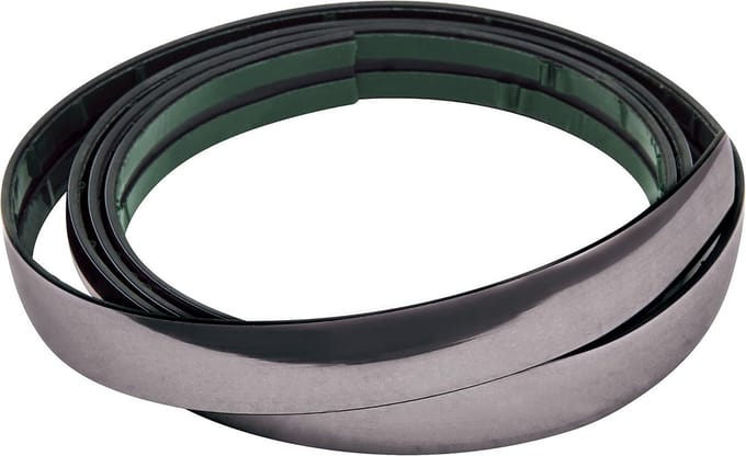 Universele Sierstrip Chroom Zwart - 39mm Breed, 4 Meter Lengte