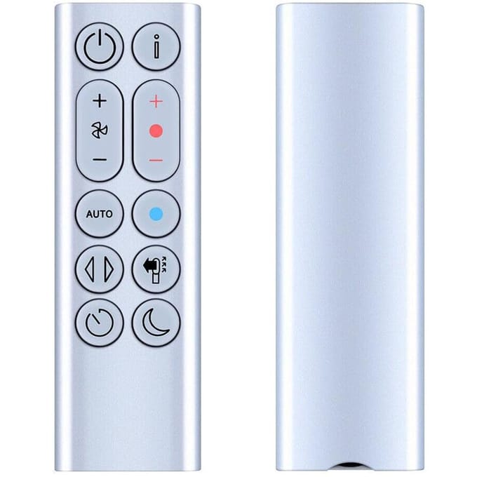Ventilateur Chauffant Chaud et Froid Télécommande Pour Dyson HP04 HP05 HP06 HP09, Argent white