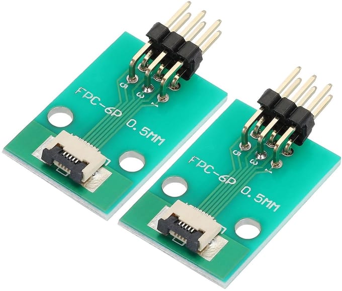 5-pins FPC naar 2.54mm Adapterprintplaat 0.5mm Pitch Converter