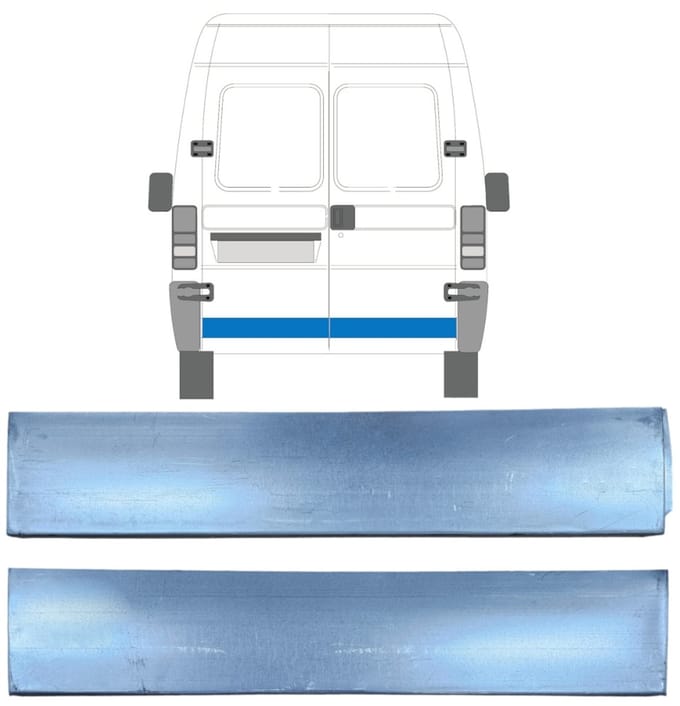 Reparatie plaatwerk achterste deuren voor Citroen Jumper 1994-2006