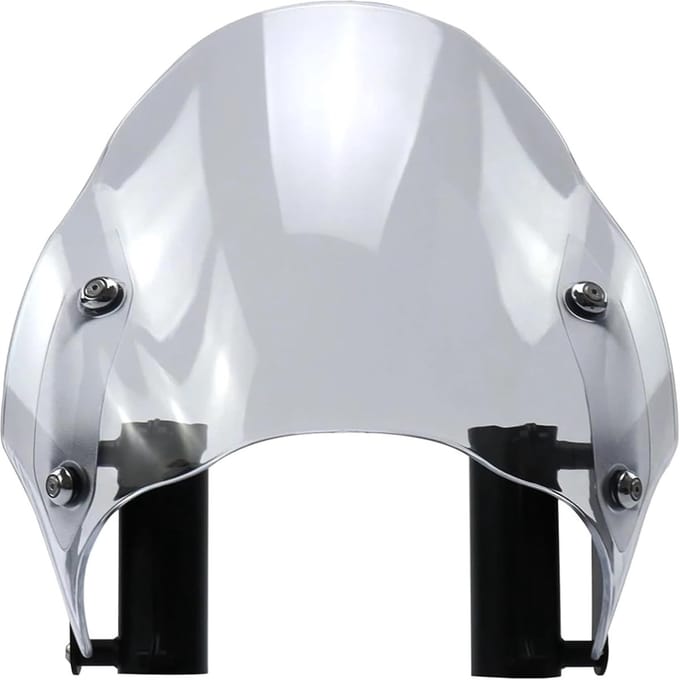 Motorfiets Windscherm - Kuip Deflector - Veilige Rit - Verstelbaar Vizier - Standaard Maat - Smoke Black