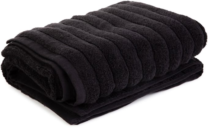 HOMLA - Handdoek - Zwart - 70x130cm - ASTRI