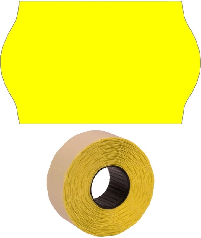 2616 gs fluor geel permanent 1000/rol (6 rollen)