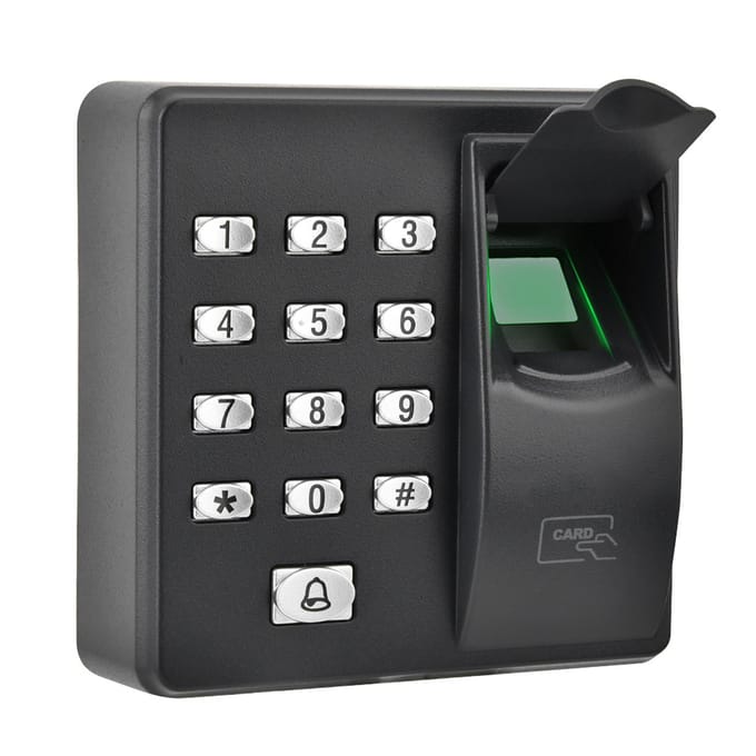 RFID Lezer Biometrie Waterdicht Vingerafdruk Deur Toegangscontrole Smartcard (ID) blue