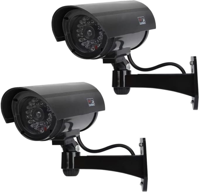 ZRSS® Dummy camera buiten - Nep beveiliging - Voor binnen en buiten - 2 Stuks