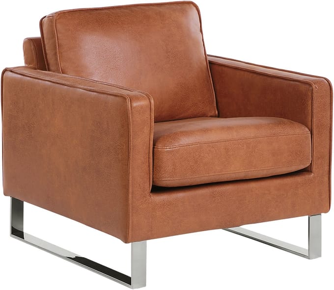 VIND - Fauteuil - Goudbruin - Kunstleer