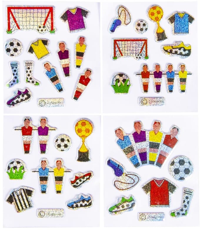 LG-Imports Stickers Football Glittering (Assorted)
