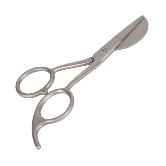 Roestvrijstalen Applique Schaar Duckbill Lemmet Comfortabel Ergonomisch Handvat DIY Tapijtschaar gray