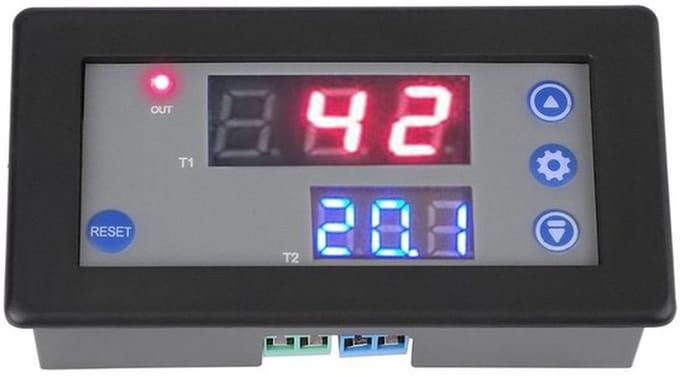 Allecto - Multifunctionele Digitale Fiets Timer - Tijdschakelaar - Compact formaat - Automatische bediening - 12V - Geschikt voor diverse toepassin...