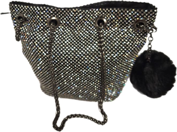 MICHELLEMOON-CLUTCH STRASS AVOND TASJE- BLACK