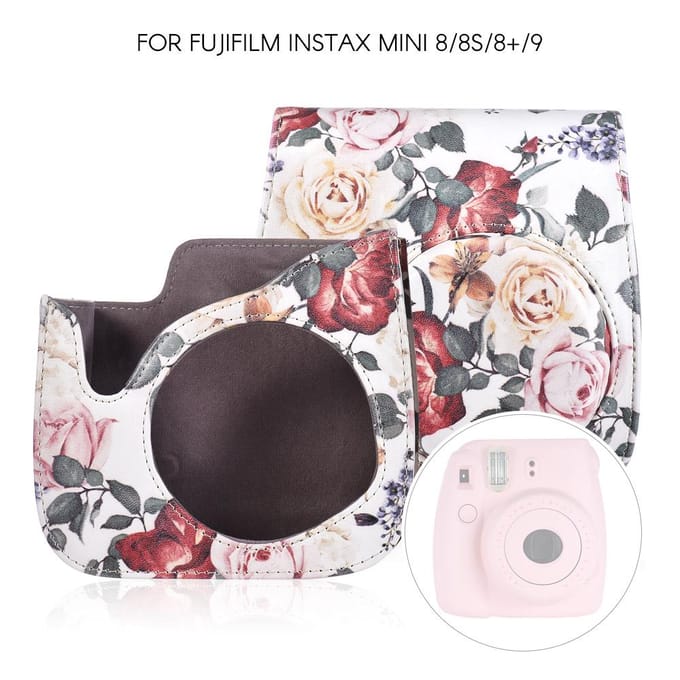 Camera Peach Blossom Rugzak Case Pouch Bescherm Voor Instax Fujifilm 8/8s/9 veelkleurig