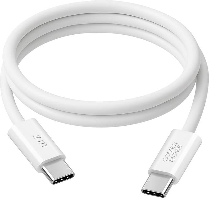 Usb C kabel - Usb C naar usb C - Oplaadkabel en datakabel - Snellader - Quick charge - Super fast charging - Geschikt voor Apple, Samsung, android smartphone tablet reader laptop - 2m - Wit