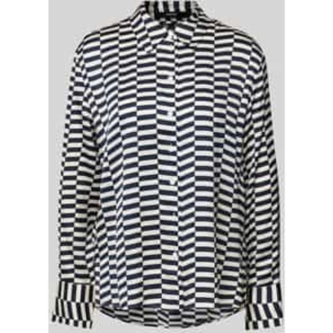 Regular fit blouse met doorknoopsluiting, model 'Zphere'