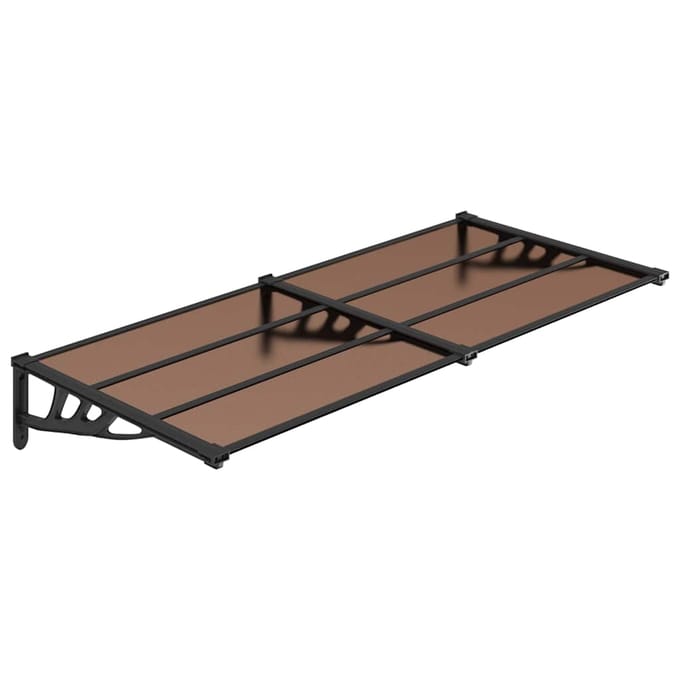vidaXL - Deurluifel - 199x90 - cm - polycarbonaat - zwart
