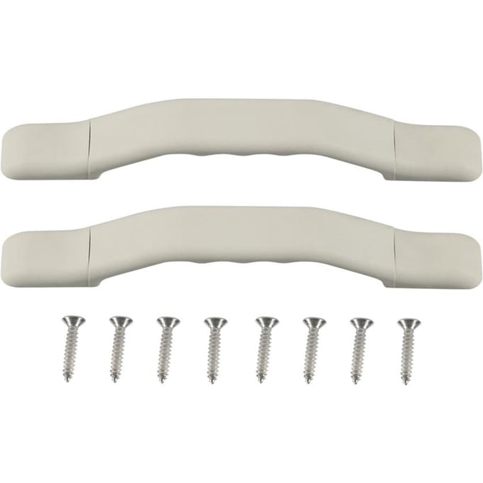 2 Stuks Handgreep Instapdeur Assisteerbeugel voor RV, Aanhanger, Camper horizontaal white